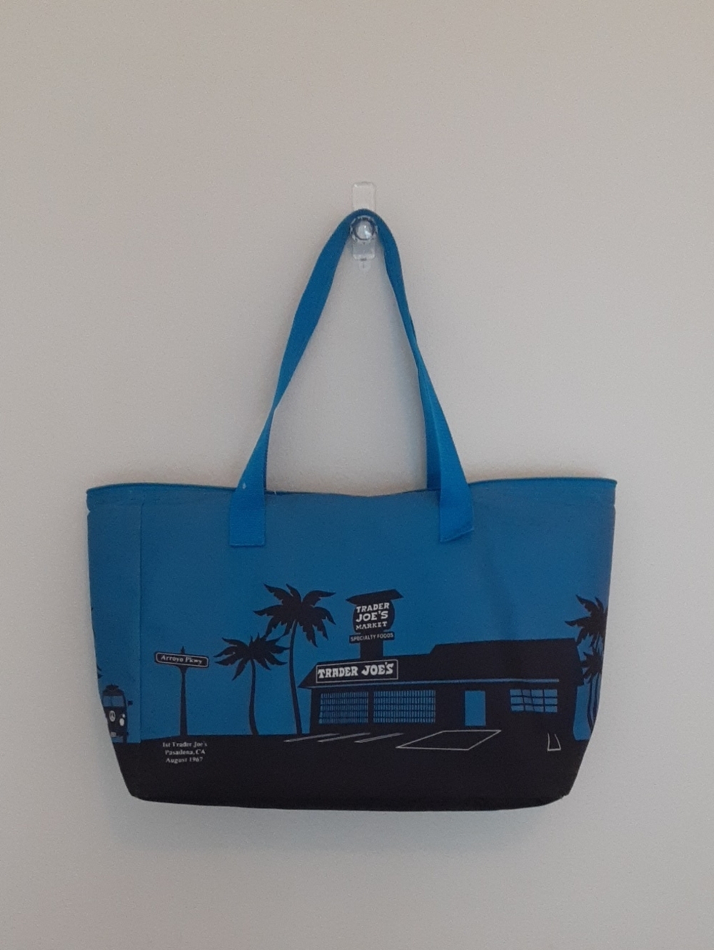 Trader Joe's Blue Insulated Tote Bag - Significant Stains/Use